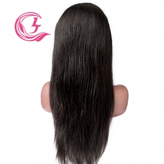 Virgin Hair Straight Lace Front Wig 130% Density  Medium Brown Lace Wholesale